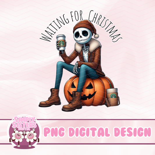 JACK SKELETON WAITING FOR XMAS PNG
