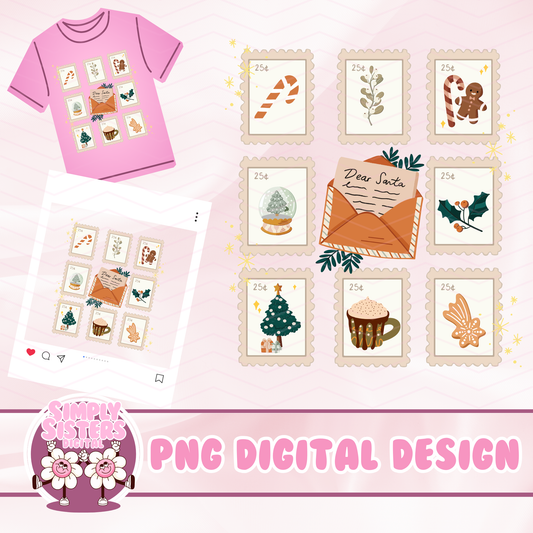 CHRISTMAS STAMPS PNG
