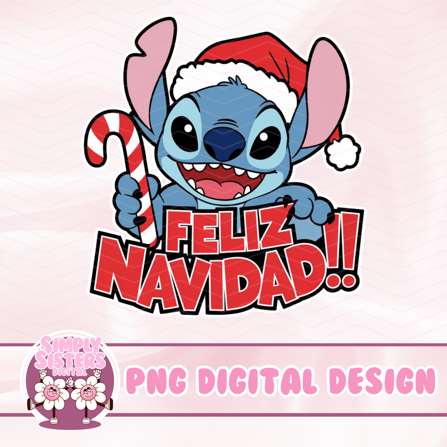 STITCH FELIZ NAVIDAD PNG