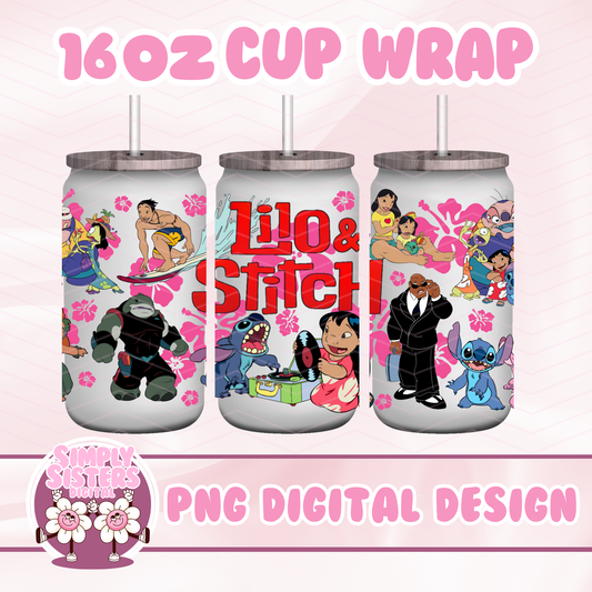 STITCH AND CHARACTERS CUP WRAP