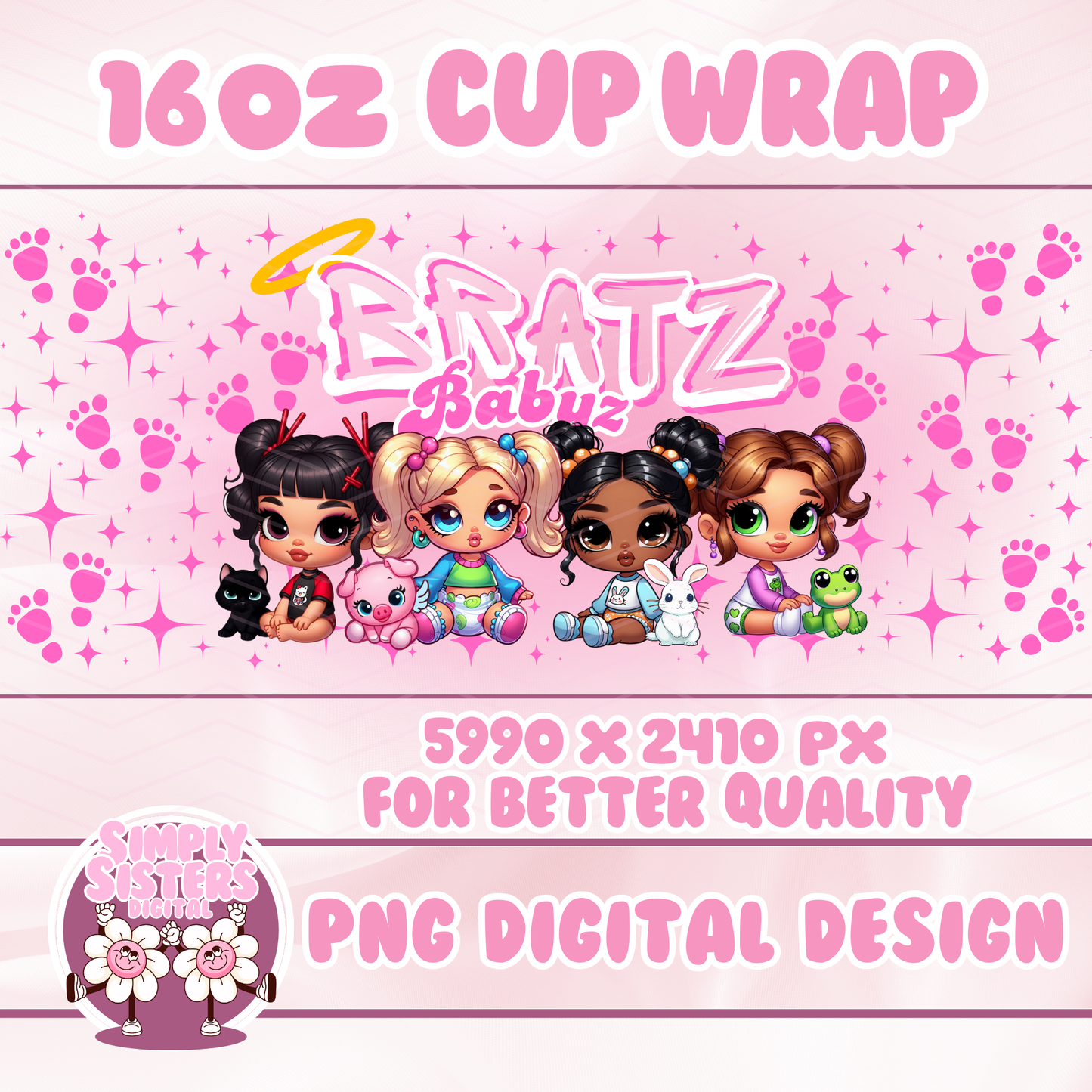 PINK BABY BRATZ WRAP