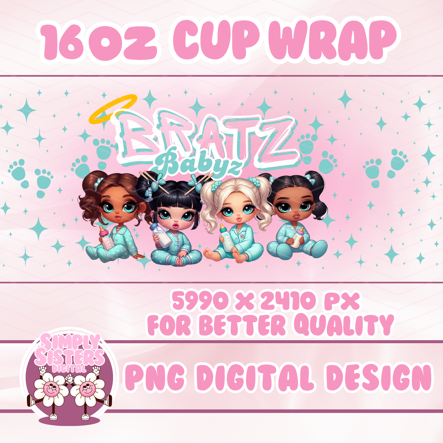 TEAL BABY BRATS WRAP