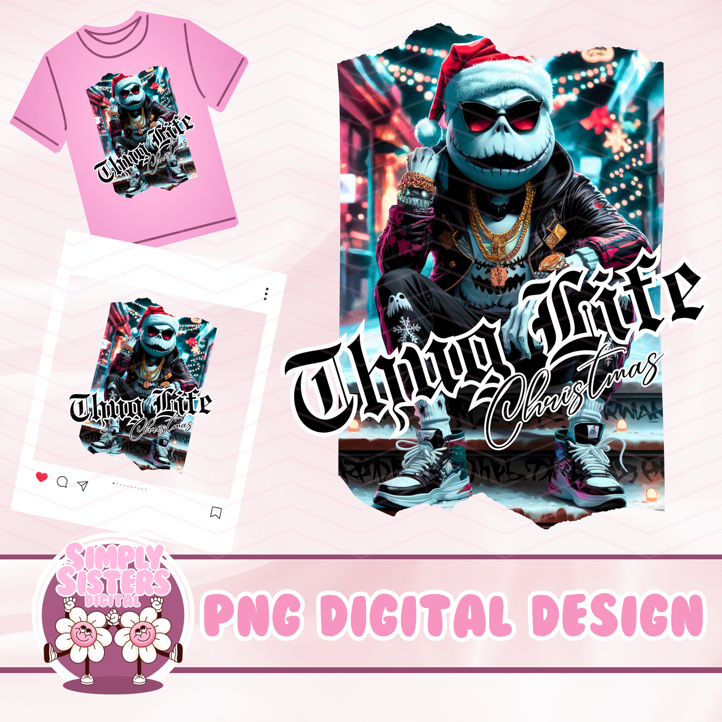 JACK SKELETON THUG LIFE CHRISTMAS