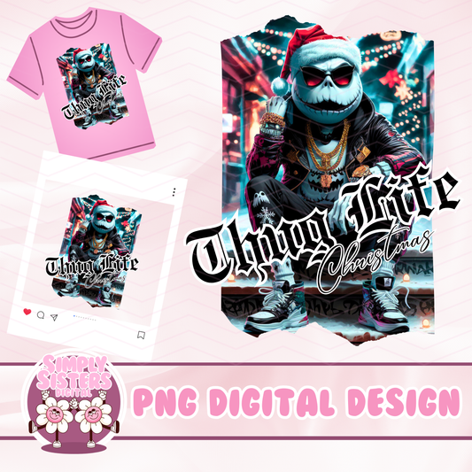 JACK SKELETON THUG LIFE CHRISTMAS