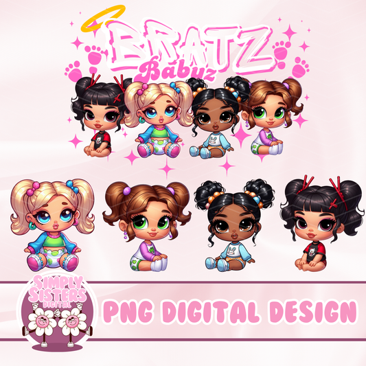 PINK BABY BRATZ PNGs