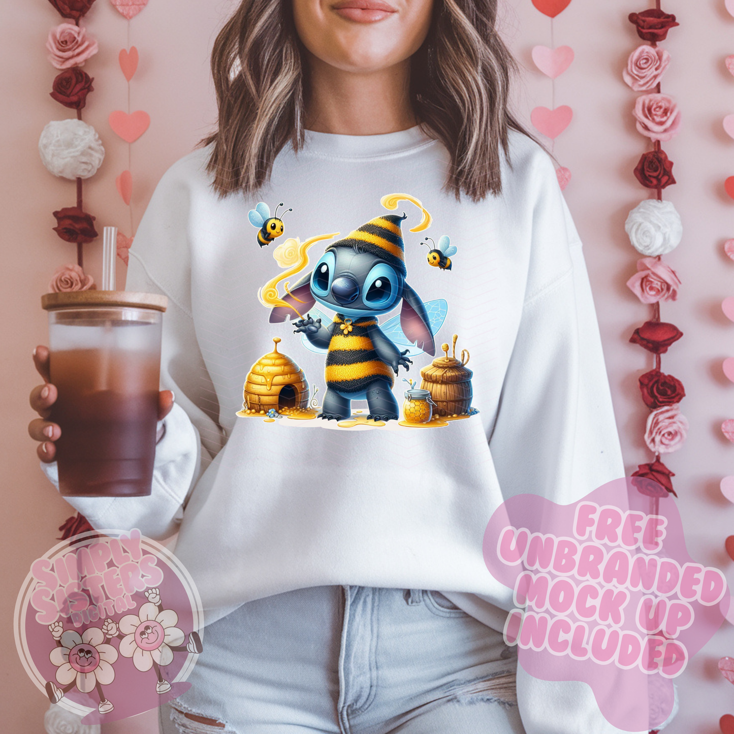 BUMBLE BEE STITCH PNG