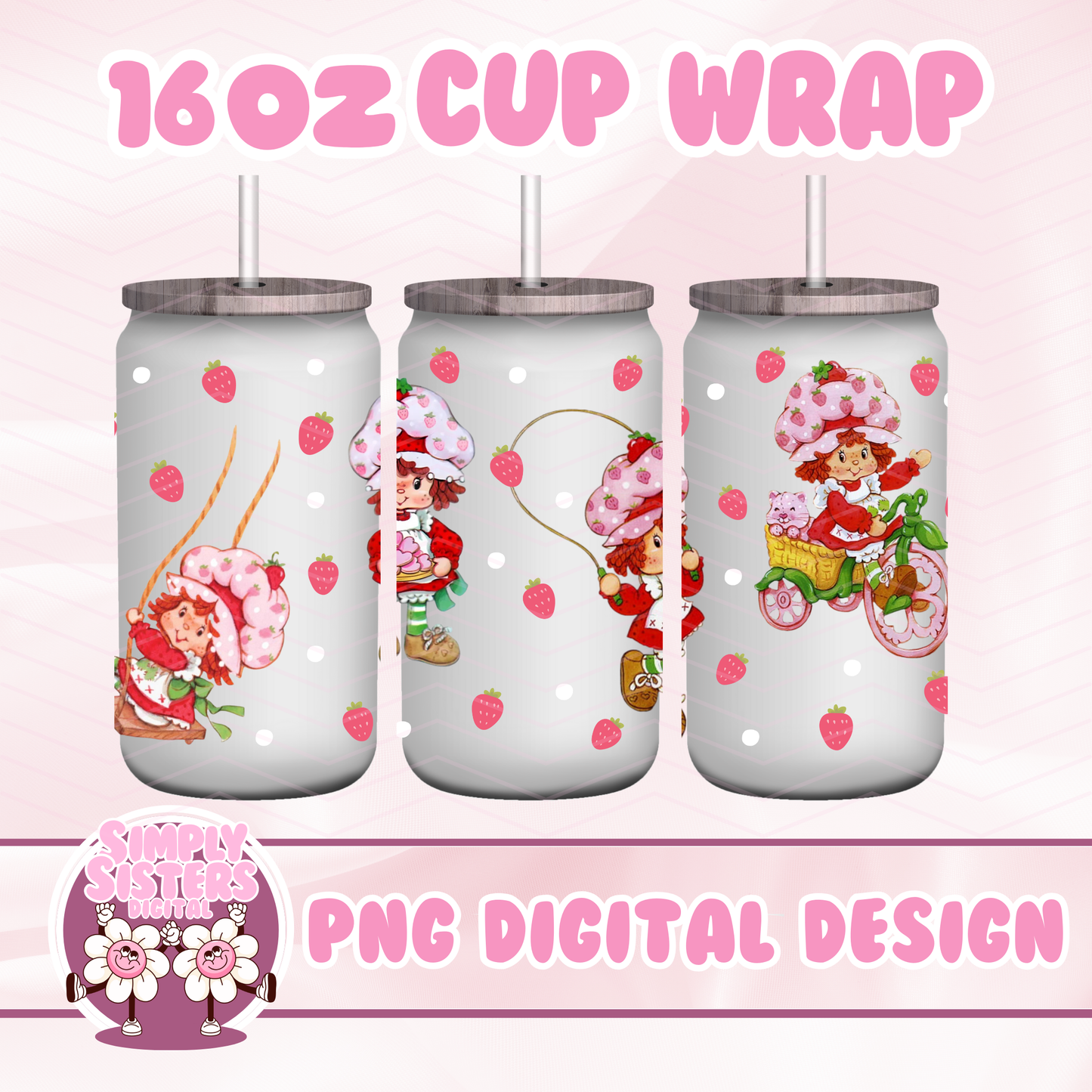 80s STRAWBERRY SHORTCAKE WRAP