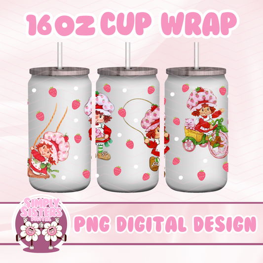 80s STRAWBERRY SHORTCAKE WRAP