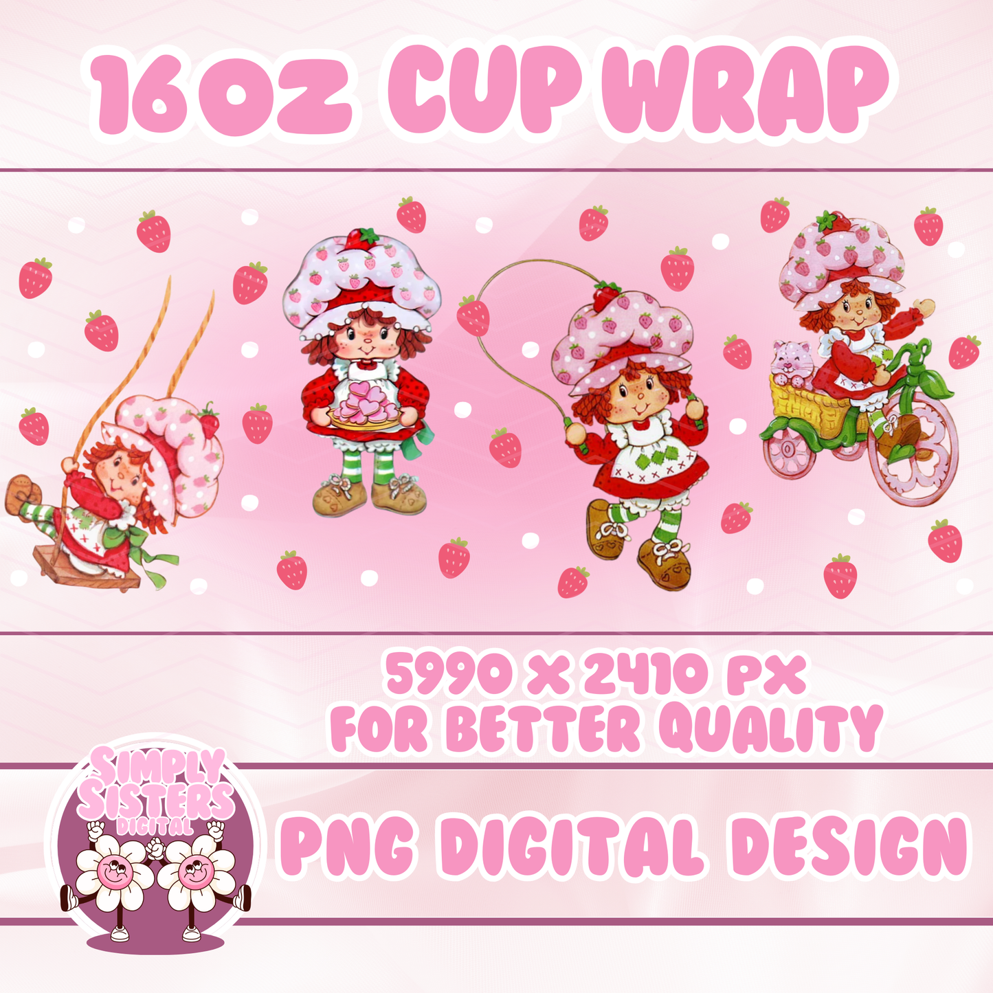 80s STRAWBERRY SHORTCAKE WRAP