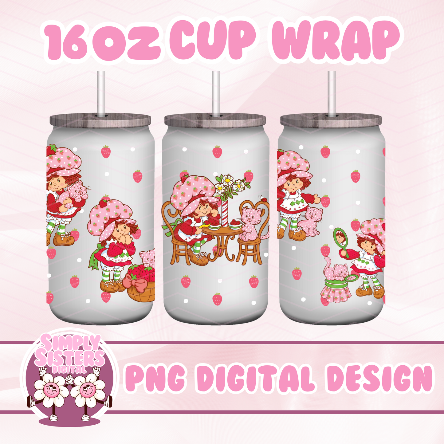 80s STRAWBERRY SHORTCAKE WRAP