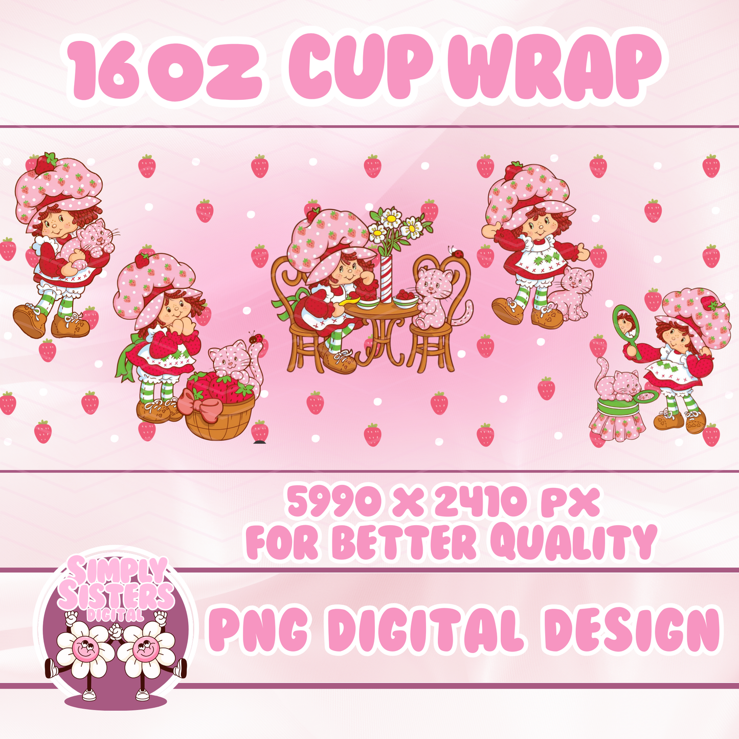 80s STRAWBERRY SHORTCAKE WRAP