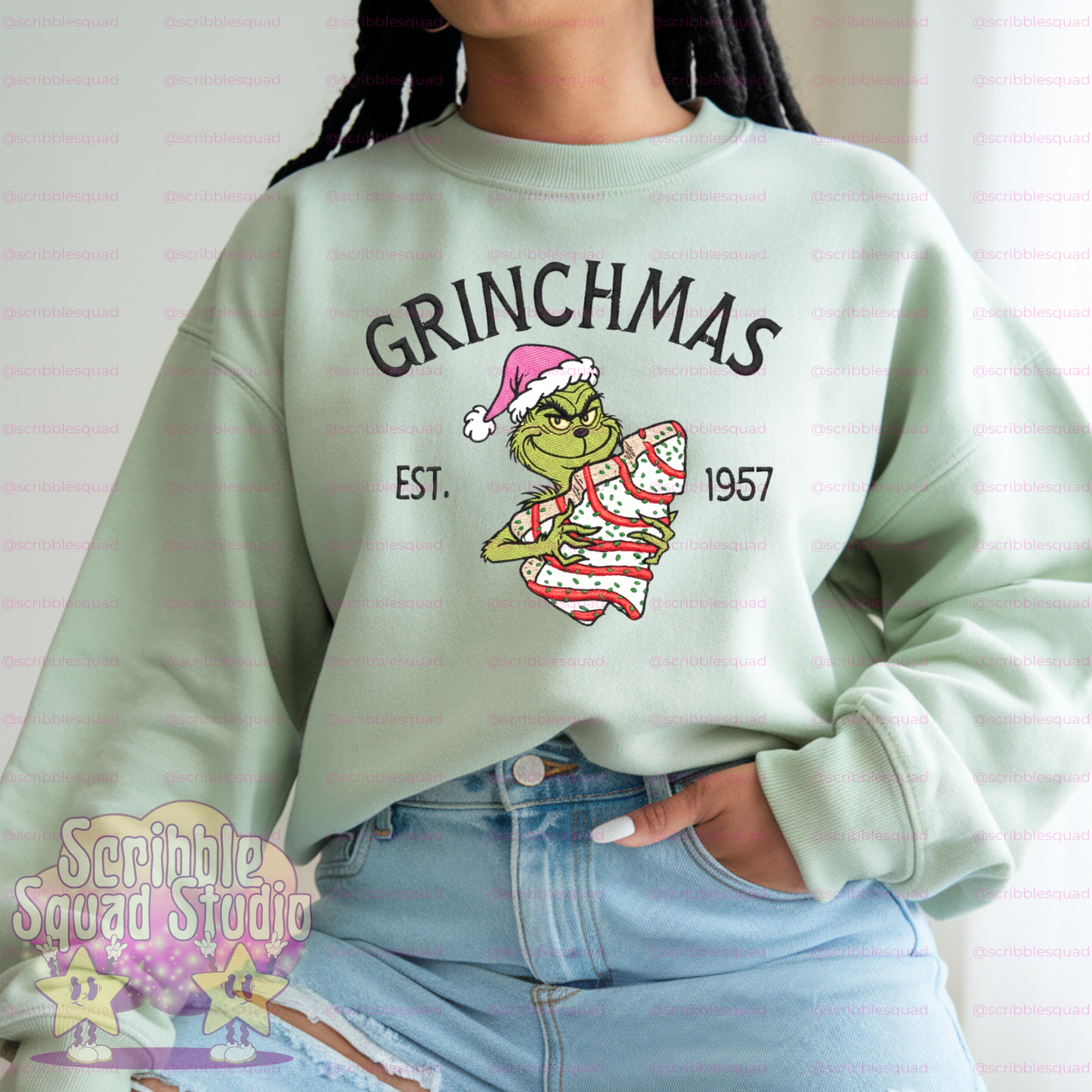 PINK GRINCHMAS TREE PNG