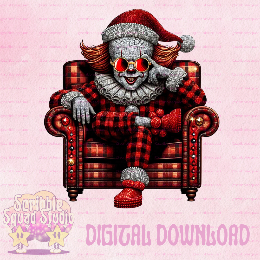 BEDAZZLED IT FESTIVE CLOWN PNG