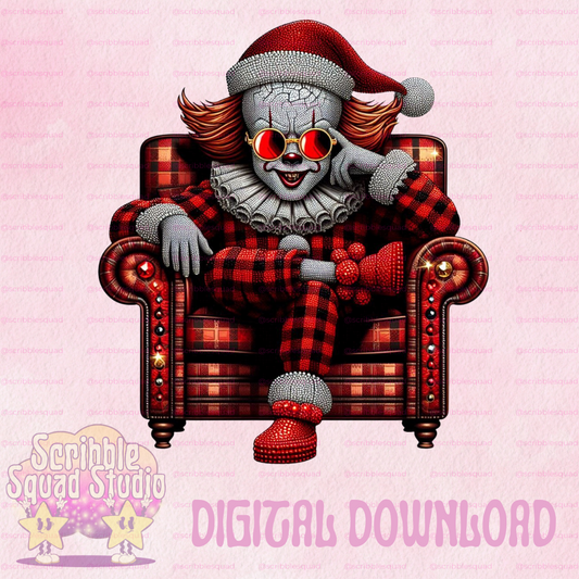 BEDAZZLED IT FESTIVE CLOWN PNG