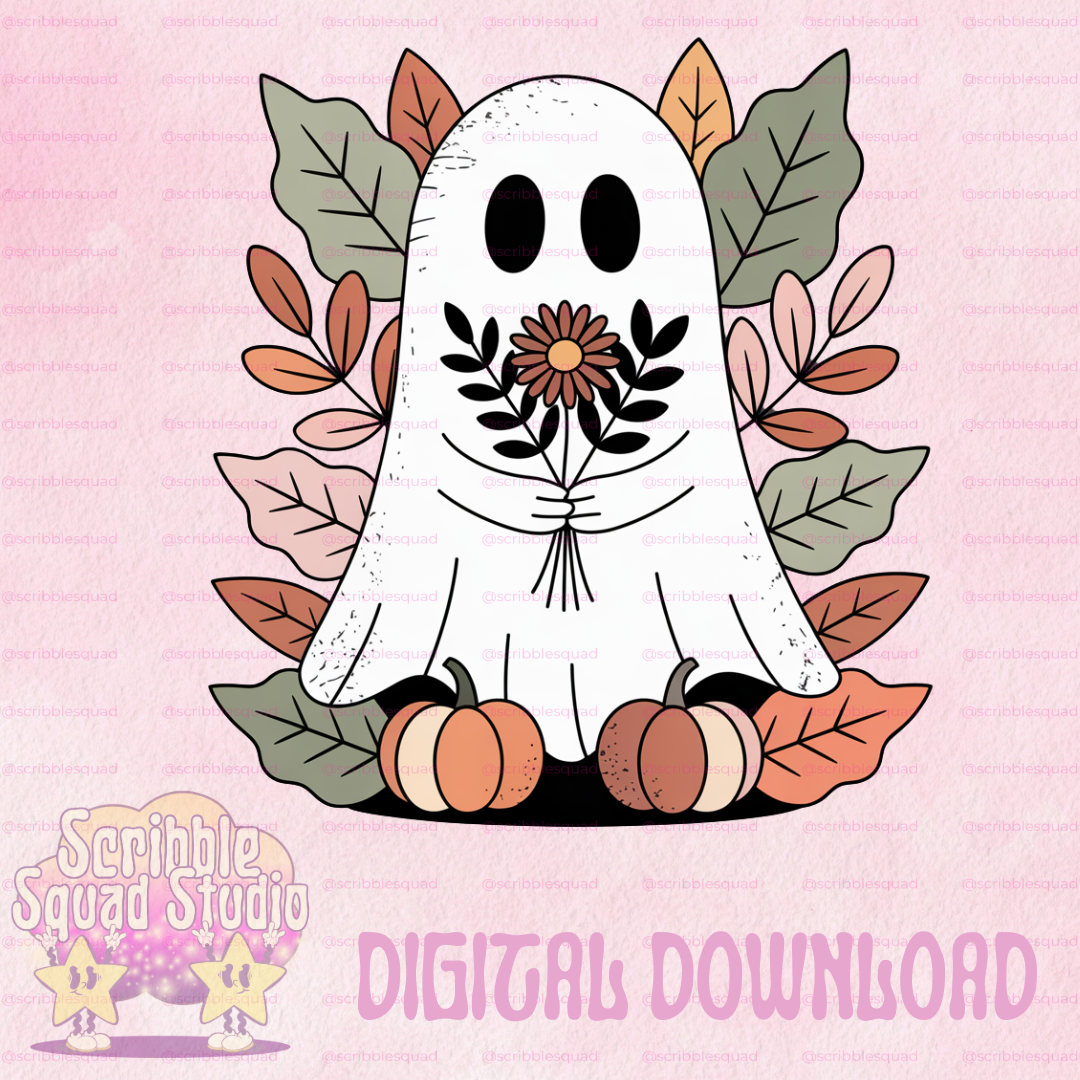 PASTEL FALL GHOST PNG