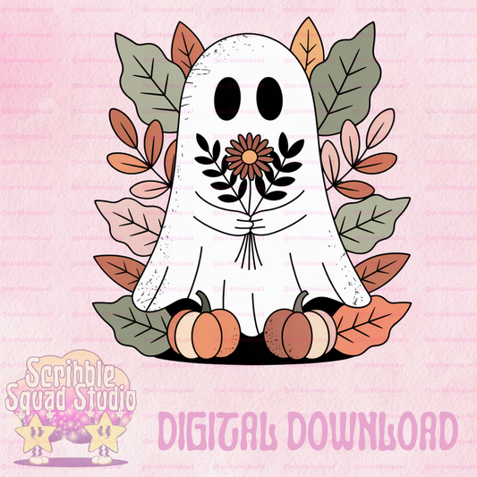 PASTEL FALL GHOST PNG