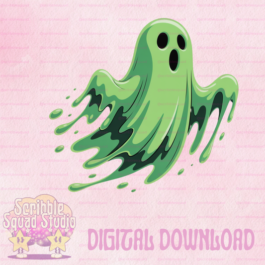 GREEN GOO GHOST PNG