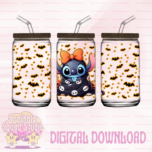 SPOOKY STITCH ORANGE PNG